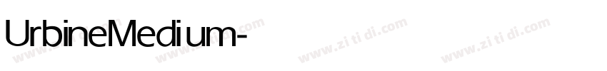 Urbine Medium字体转换